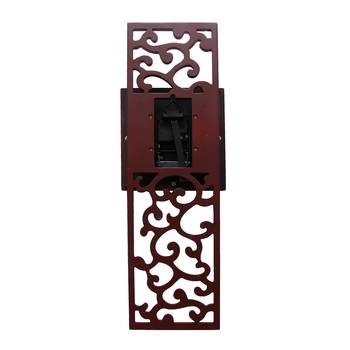 Cola Brown vertical wooden analog wall clock(53 cm x 17.8 cm) 5