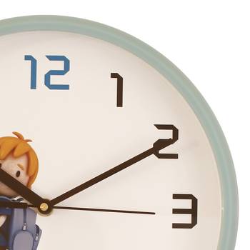 Round Kid's Collection Plastic Quartz analog wall clock (Sky Blue 25 x 25 cm) 5