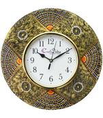 Handcrafted Antique Design Papier-Mache Wooden Wall Clock