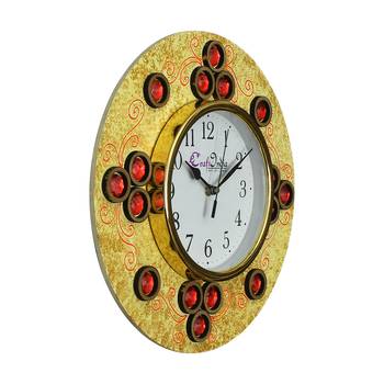 Handcrafted Antique Design Papier-Mache Wooden Wall Clock 4