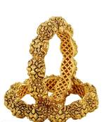 Gold Plated Southern  Polki Bangles And Bracelets