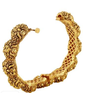 Gold Plated Southern  Polki Bangles And Bracelets 2