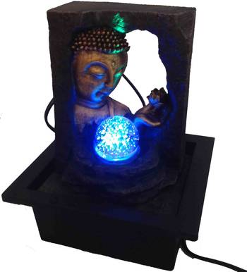 Lord Buddha With Crystal Ball Water Fountain 1