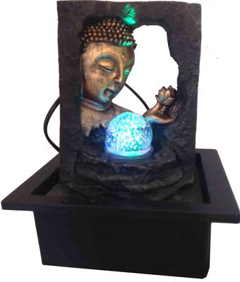 Lord Buddha With Crystal Ball Water Fountain 3