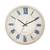 Silver Plastic Round Analog Wall Clock (14*14 Inches)