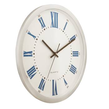 Silver Plastic Round Analog Wall Clock (14*14 Inches) 3