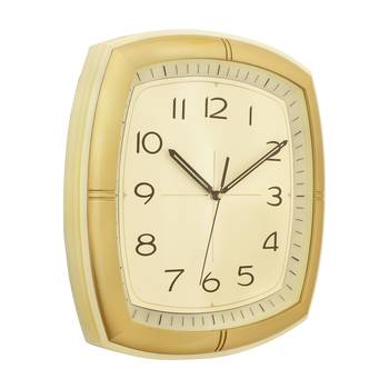 Ivory Plastic Square Analog Wall Clock (14*14 Inches) 3