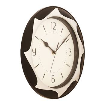 Black Plastic Round Analog Wall Clock (12*12 Inches) 3