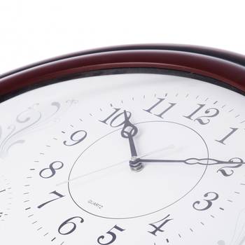 Premium Decorative Analog Brown Round Wooden Wall Clock 3