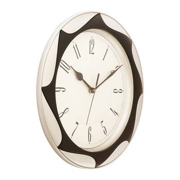 Silver Plastic Round Analog Wall Clock (12*12 Inches) 3