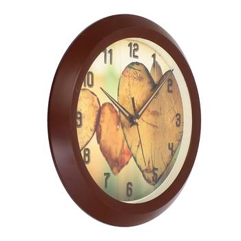 Designer Round Analog Brown Wall Clock 3