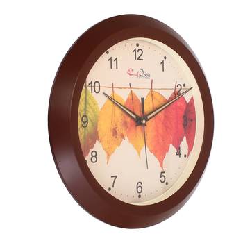 Designer Round Analog Brown Wall Clock 3