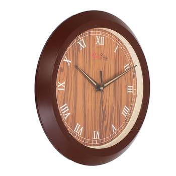 Designer Round Analog Brown Wall Clock 3