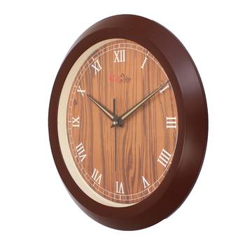 Designer Round Analog Brown Wall Clock 4
