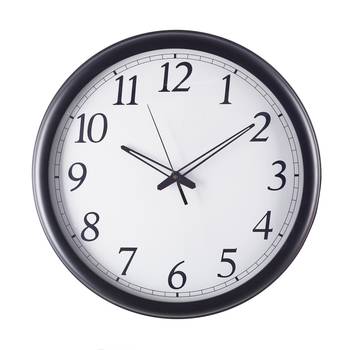 Premium Decorative Analog Black Round Wooden Wall Clock 1