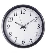 Premium Decorative Analog Black Round Wooden Wall Clock