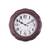 Decorative Analog Dark Brown Wall Clock