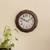 Decorative Analog Dark Brown Wall Clock
