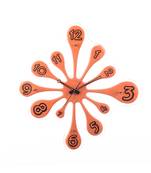 Premium Decorative Analog Brown Round Wooden Wall Clock