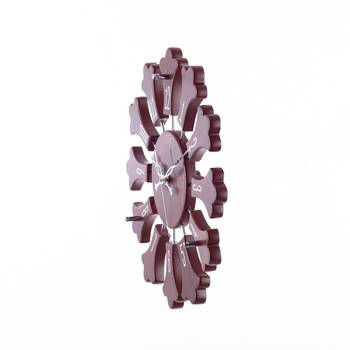 Premium Decorative Analog Brown Round Wooden Wall Clock 2