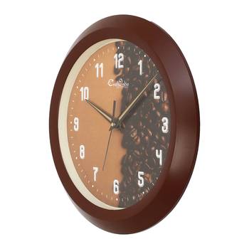 Designer Round Analog Brown Wall Clock 3