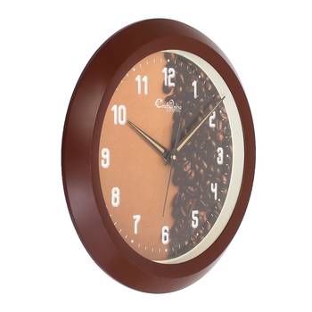 Designer Round Analog Brown Wall Clock 4