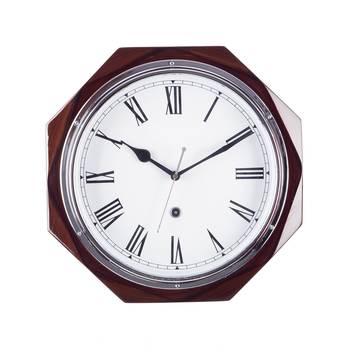 Premium Decorative Analog Brown Round Wooden Wall Clock 1