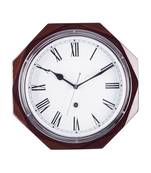 Premium Decorative Analog Brown Round Wooden Wall Clock