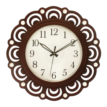 Dark Brown Round Wooden Wall Clock Ecraftindia 3083141 - Large Dark Brown Wall Clock Dark Brown Round Wooden Wall Clock Ecraftindia 3083141 - Large Dark Brown Wall Clock