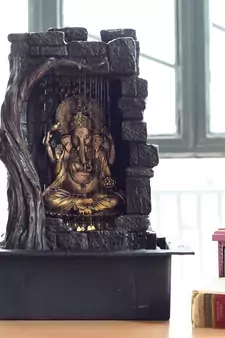 Textured Lord Ganesha Water Fountain