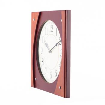 Premium Decorative Analog Brown Round Wooden Wall Clock 2