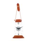 Premium Decorative Analog Brown Polygon Wooden Wall Clock