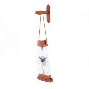 Premium Decorative Analog Brown Polygon Wooden Wall Clock 2