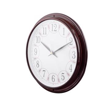 Premium Decorative Analog Brown Round Wooden Wall Clock 2
