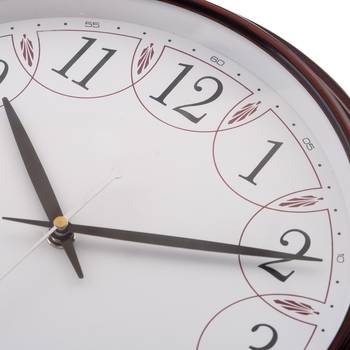 Premium Decorative Analog Brown Round Wooden Wall Clock 3