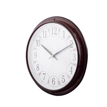 Premium Decorative Analog Brown Round Wooden Wall Clock 2