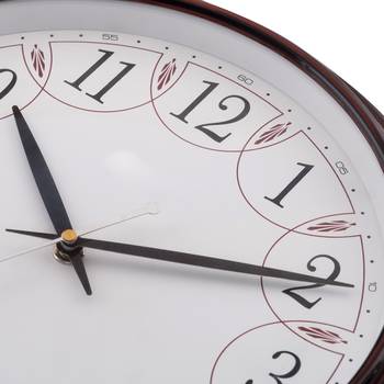 Premium Decorative Analog Brown Round Wooden Wall Clock 3
