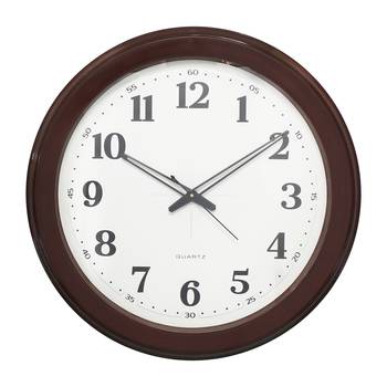 Brown Circular Dial Contemporary Analog Wall Clock (50Cm X 50Cm) 1