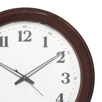 Brown Circular Dial Contemporary Analog Wall Clock (50Cm X 50Cm) 3