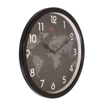 Designer Round Analog Black Wall Clock 2