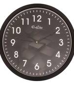 Designer Round Analog Black Wall Clock