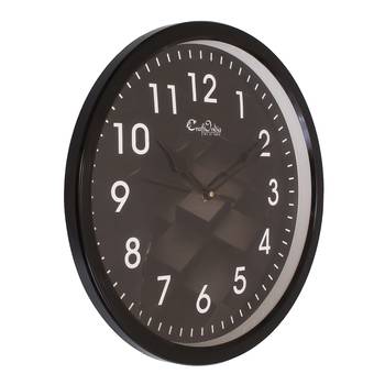 Designer Round Analog Black Wall Clock 2