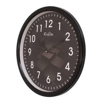 Designer Round Analog Black Wall Clock 3