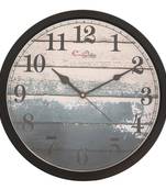 Designer Round Analog Black Wall Clock