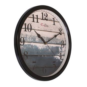 Designer Round Analog Black Wall Clock 2