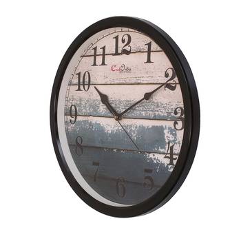 Designer Round Analog Black Wall Clock 3
