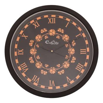 Designer Round Analog Black Wall Clock 1