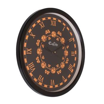 Designer Round Analog Black Wall Clock 2