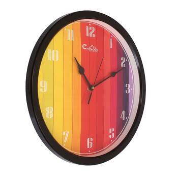 Designer Round Analog Black Wall Clock 2