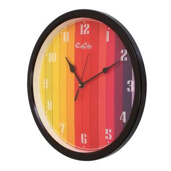 Designer Round Analog Black Wall Clock 3